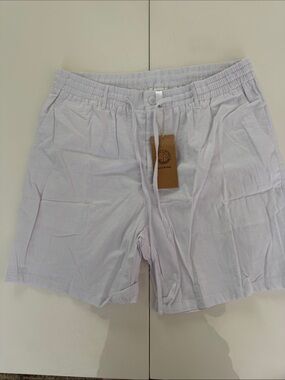 Light Lavender Men's Athletic Drawstring Shorts